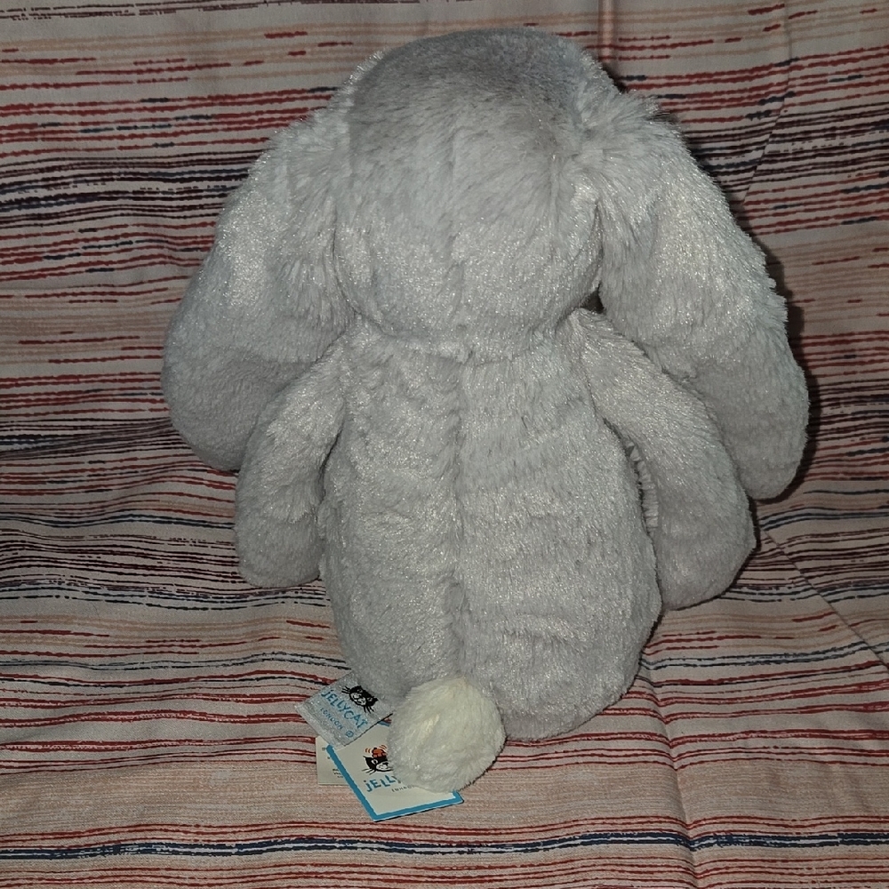 Jellycat Blossom Silver Bunny 'Bloom' With Dust Bag - Picture 9 of 14
